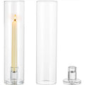 Hot Selling Cheap Customized Handmade Letterpress Printed Valentine's Day Transparent Glass Cylinder Shade Candle Holders Bulk