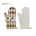 Prosub Sublimated Gloves Blanks Custom Logo Printable Linen Mitten Heat Resistant Gloves Sublimation Oven Mitt