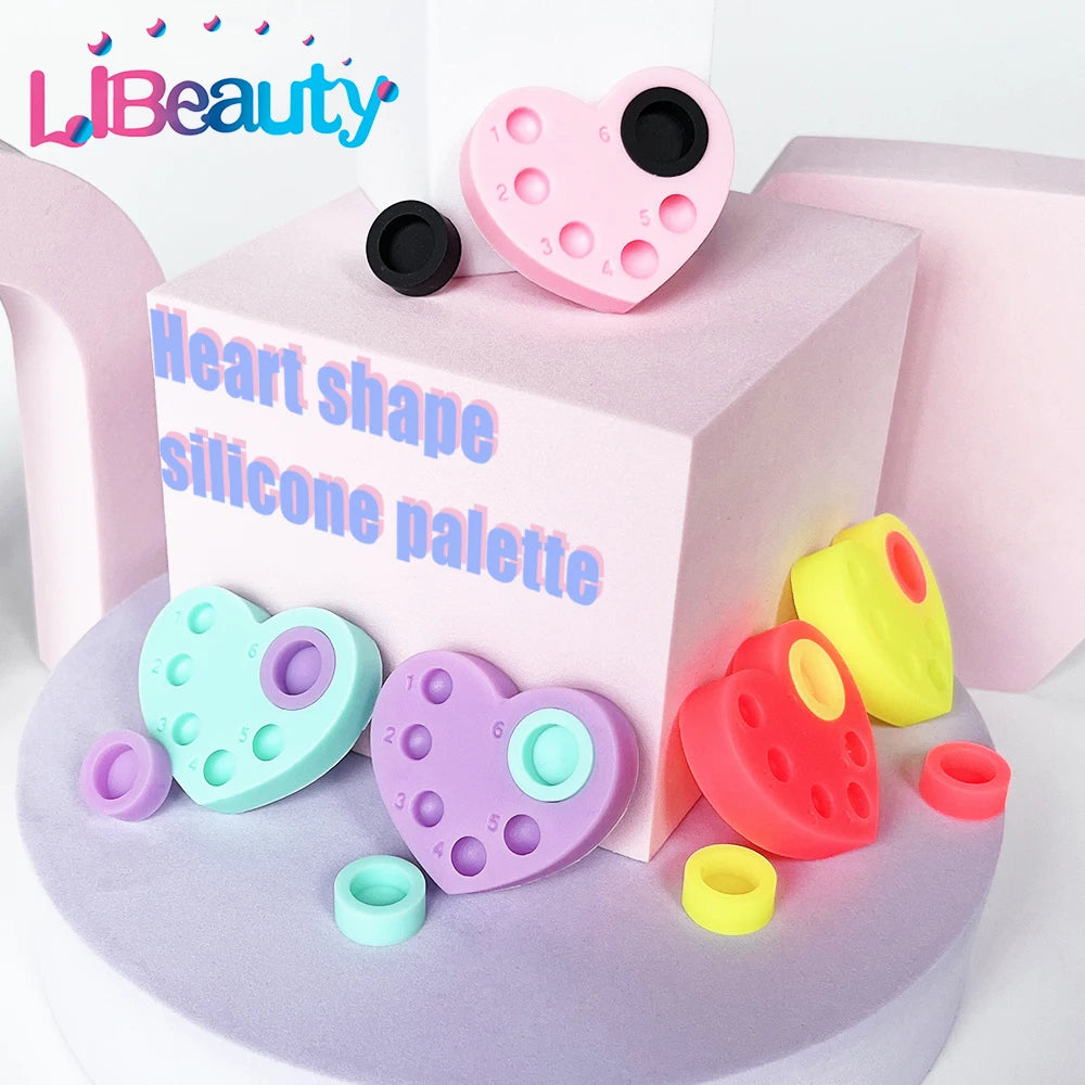Profesional Lash Lift and Tint Pallet Reusable Multi Function Silicone Tray Palette for Eyelash Lifting Brow Lamination Dye