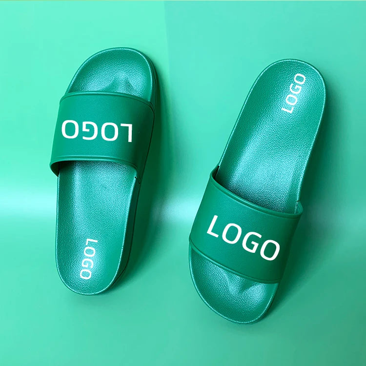 Wholesales Custom Super Soft PVC Slides Sandals Slippers with Logo Plus Size Footwear Summer Cool Slipper Customized Sliders