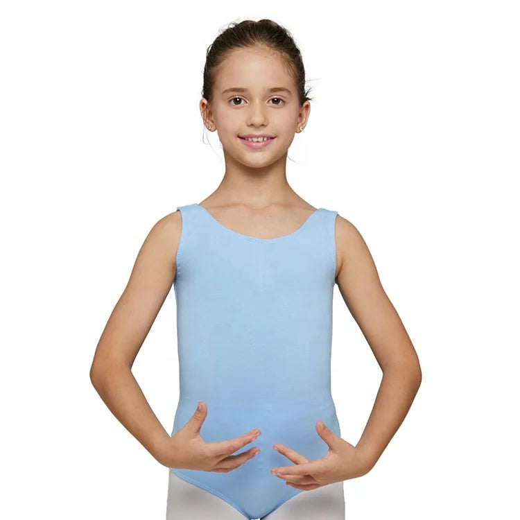 Wholesale Colorful  Dance Tank Custom Leotards Gymnastics Girls Ballet Costume Bodysuit