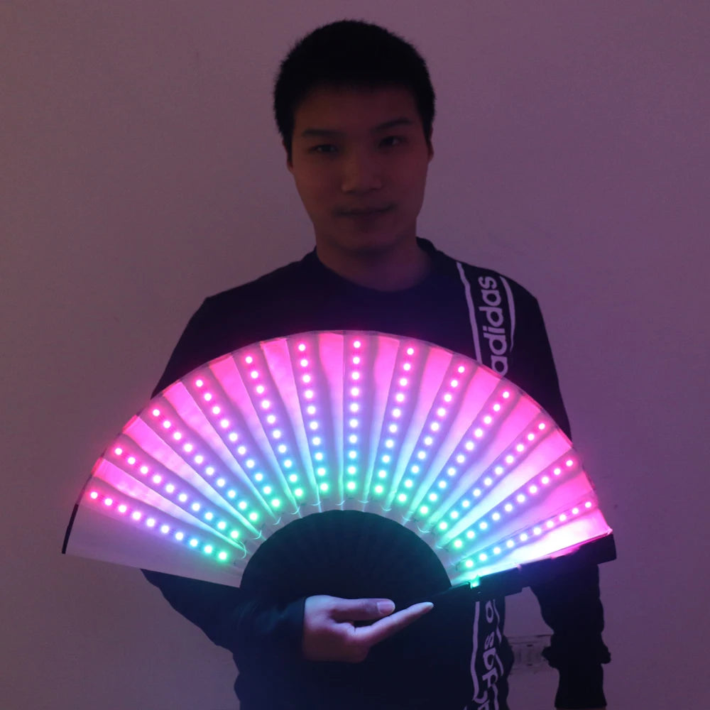 Pixel Smart LED Fan With Over 350 Modes and Infinite Colors Microlights for Rave Club EDM Music Party for Holiday Decorations