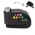 Cycle Zone WR603 Bicycle/Motorcycle Disc Brake Alarm Lock 110dB Anti-theft Comfortable Iron Cable Bike Lock 2 Keys