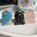 Hand Carved 2cm Natural Silver Black Obsidian Crystal Chinese Awaken Lion Feng Shui Eco-Friendly YQ Brand Customizable Logo
