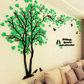 Home Decoration Modern Acrylic 3D Couple Tree Wall Stickers with UV Varnishing for Living Room Home Office Shop Nursery Decor
