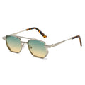 2026Outdoor Sun Protection Durable Flat Top Green Lens Shades Retro Style UV400 Square Metal Frames Sunglasses