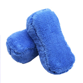 8 Shape Factory Direct Sale Auto Polishing Cleaning Car Wash Sponge Waxing Pad Polyester