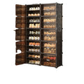 Modern PET Shoe Rack with Magnetic Suction Door Convertible & Extendable Design for Living Room Gym Hotel Mall Warehouse