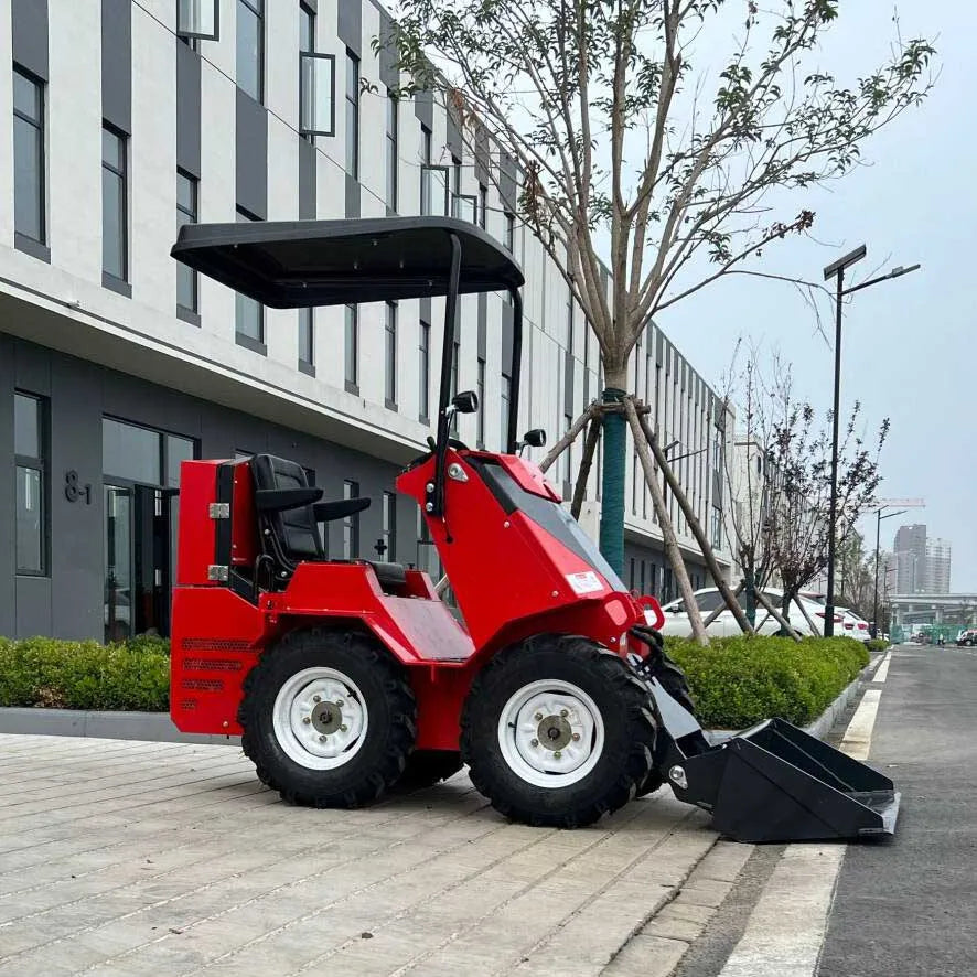 Factory Price Sale EPA Front End Gasoline Skid Steer Loader Wheel Loader Mini Loader 15HP 200kg Capacity Featuring Core Engine