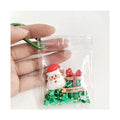 10pcs Resin Christmas Charms Keychains Cute Xmas Key Chains Keyrings for  Mobile Pendant Gift Jewelry Finding Handmade Bracelet