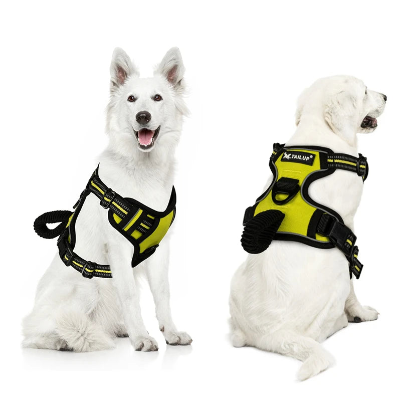 TAILUP Dog Harness Reflective Quick Release Sport Style No Pull