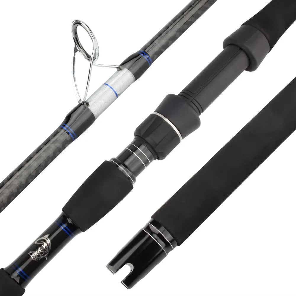 Spinpoler Boat & Popping Series 7'63 Spinning Portable Popping Rod Fishing 60-250G Saltwater Sea Shore Rod Medium Heavy 18KG