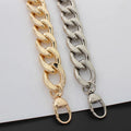Nolvo World Gold / Silver 27X36mm Oversize Durable Aluminum Chain Light Weight Bag Strap Bag Parts DIY Handles Chain in Clasps