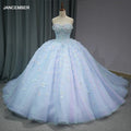 2024 Princess Sweetheart Ball Gown Beaded Quinceanera Dress 3D Flowers Rhinestone Decoration Chiffon Celebrity Party Gown-Dy1293