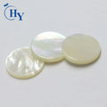 Factory Wholesale Round Double Flat Slices Jewelry Making Accessories White Color Mother of Pearl Sea Shell