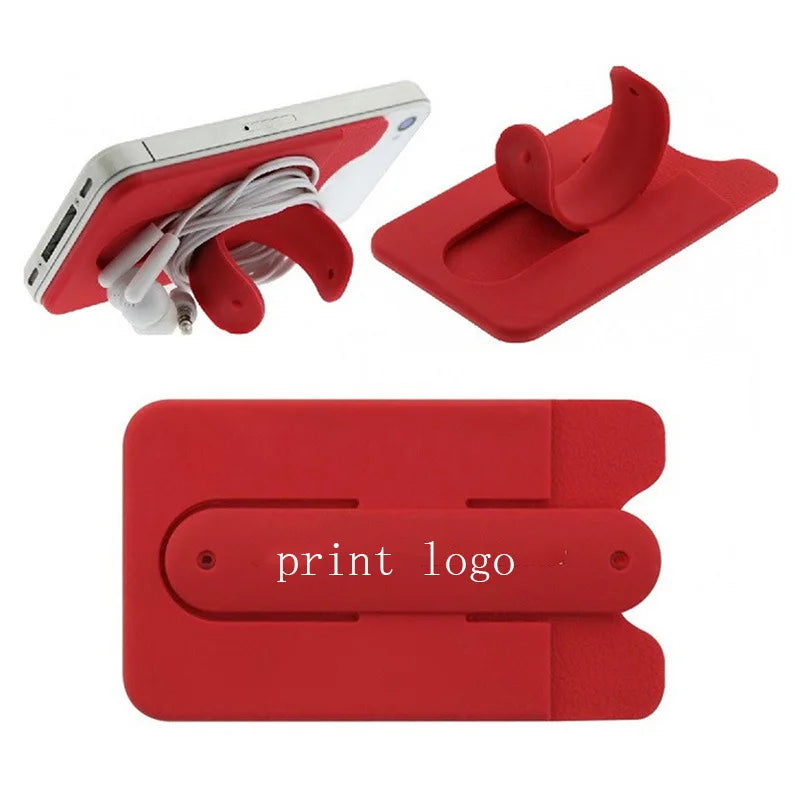 Hot Sale Silicone Mobile Phone Business Credit Card Holder with Stand