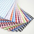 Hot Selling Cotton Polyester Yarn Dyed Poplin Woven Breathable 1CM Gingham Check Fabric for Boys & Girls Shirts and Dresses