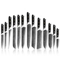 Grandsharp Damascus Steel Chef Knives 10CR15MOV 67Layers Japanese Kitchen Knives Cleaver Boning Kiritsuke Damascus Knife Set