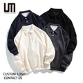 Cheap Spring Autumn Custom Logo Fashion Men s Casual Solid Color Streetwear Sweatshirt