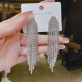 Fashion Crystal Rhinestone Tassel Earrings Wedding Party for Earring Accessories Shop Wholesale NSA2630
