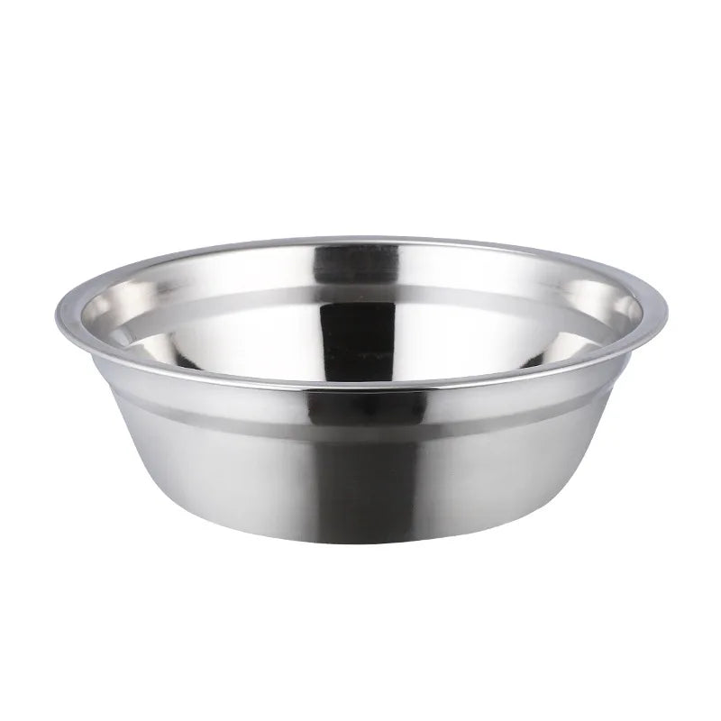 Premium 6-Piece Kitchen Cooking Meal Prep Stackable Nesting Mixing Bowl Stainless Steel Serving Bowl Set