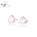M&L-14E2351603 XuPing Jewelry Exquisite Diamond-studded Cute Elegant Simple 18K Gold Color Design Sense Earrings for Ladies
