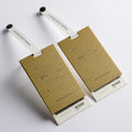 OEM/ODM Fashion Trends 3D Relief Logo Kraft Paper  PVC Gold Stamping  Wearable Hand Tag  Shirt Tags  Cloth Tag