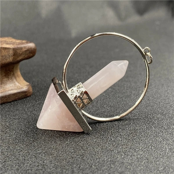 Diy Wholesale Price Orgonite Pyramids With Rose Quartz Chips Inside With Copper Shavings With Om Plate for Sale