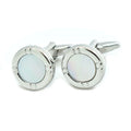 Wholesale Mother Pearl Shell Elegant Cufflinks Custom Mens Suit Shirt Fashion Accessory Wedding Tuxedo Trendy Jewelry Gift Set