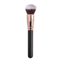 Private Label Big Round Powder Foundation Makeup Brush Custom Logo Blending Flat Foundation Buffer Brush