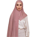 2023 Custom Fashion Cotton Jersey Hijab Premium Women Instant Shawls Ready to Wear Stretchy Plain Muslim Scarves