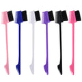 Mini Double Sided Personalized Metal Rat Tail Eyelash Grooming Brush Multi-funtion Comb 3 in 1 Edge Control Brushes
