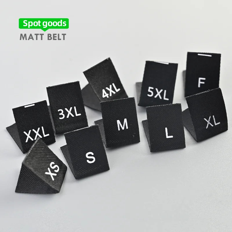 Wholesale Center Fold White Size Labels Clothing Hot Sale Clothing Labels Printed