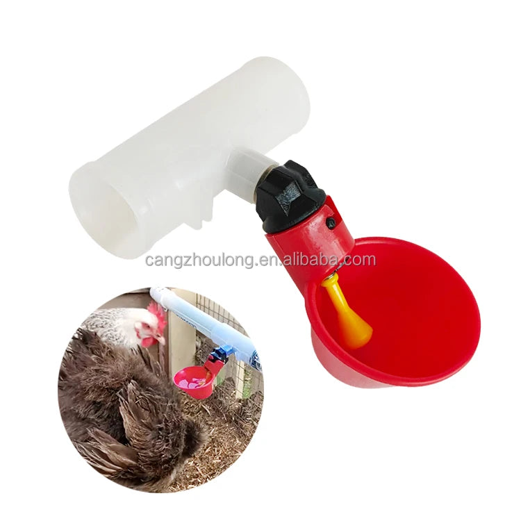 YYX LM32 Poultry Water Drinker Automatic Chicken Feeder Water Bowl Poultry Water Cup for Backyard Farming
