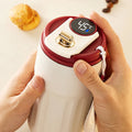 Portable Customized 316 Stainless Steel Travel Mug Double Wall Display Temperature Thermos Coffee Cup Car Mugs with Lid