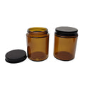 Enough Stock Amber Clear Glass Jar With Lid 100G 120G 150G 200ml Using for Candle /cream/cosmetic/food
