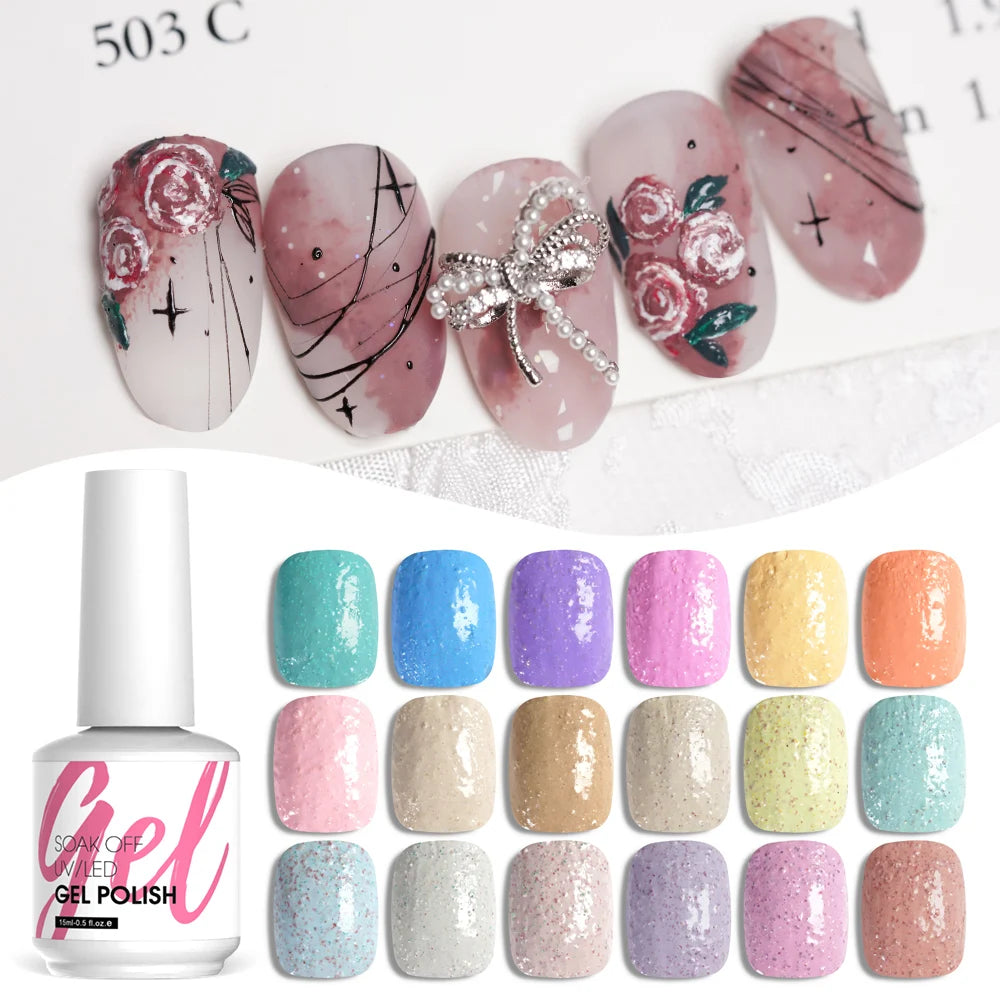 Missgel Wholesale Supplies Sand Rock Color Gel Polish Soak Off Uv-gel Smalto Nail UV Gel
