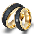 Factory Wholesale Hot Selling Fashion Frosted Rotatable Ring Couple Ring Wedding Engagement Diamond Ring Jewelry