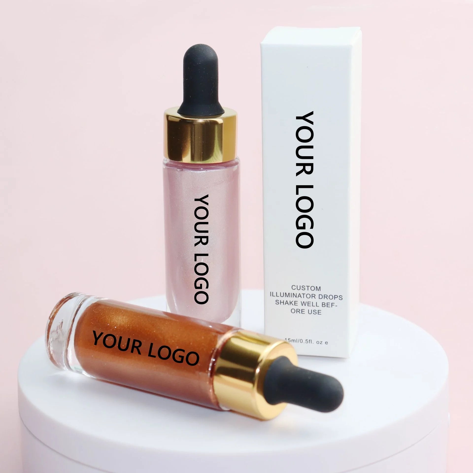 Custom Liquid Highlighter Spray Makeup Highlight Shimmering Glitter Soft Body Highlight 11 Colors Liquid Highlighter