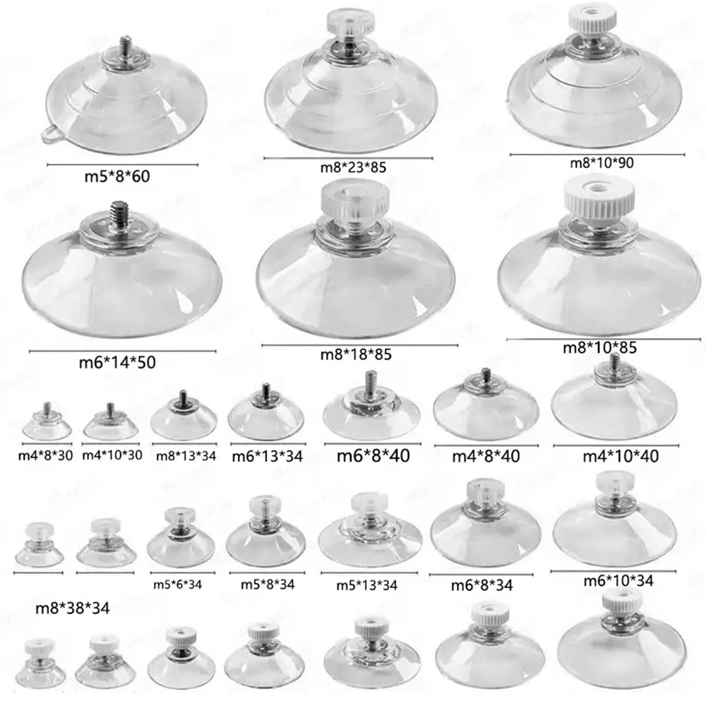 Adjustable PVC Suction Cup Feet with Screw Pads for Furniture Legs Adjustable Foot Pads for Furniture Levelers Suction Cups