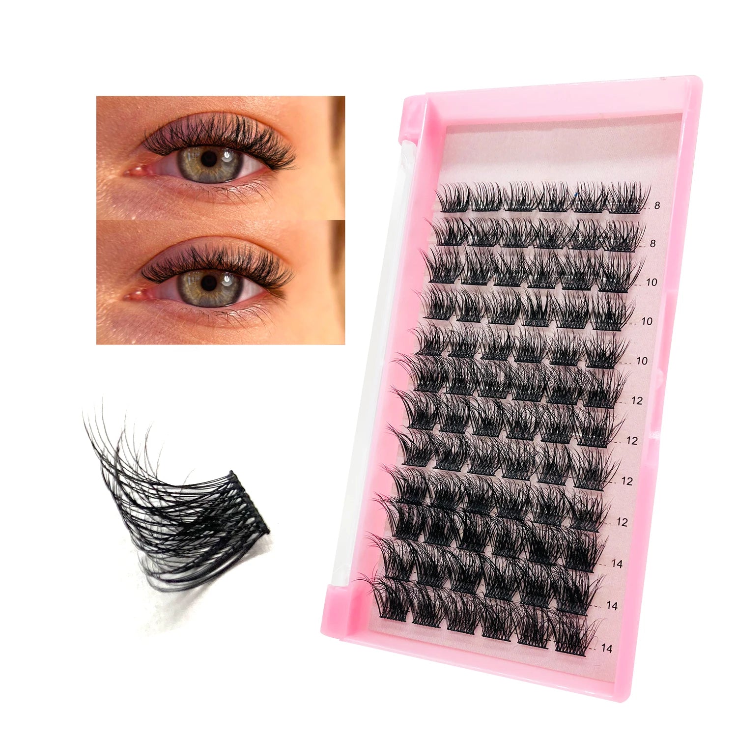 Eye Lash Cluster Vendor Wholesale Fluffy Thick Cluster Lashes DIY Fluffy Lash Kit