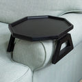 New Arrival Multi-Function Bamboo Armrest Sofa Tray Table Eco-Friendly Clip-On Home Storage Armrest