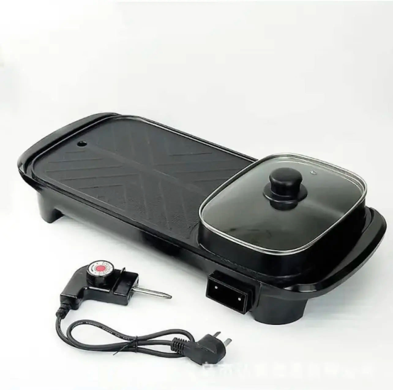 Modern Outdoor Electric BBQ Grill Machine with Hot Plate Commercial Pan & Automatic Heater for Outdoor BBQ