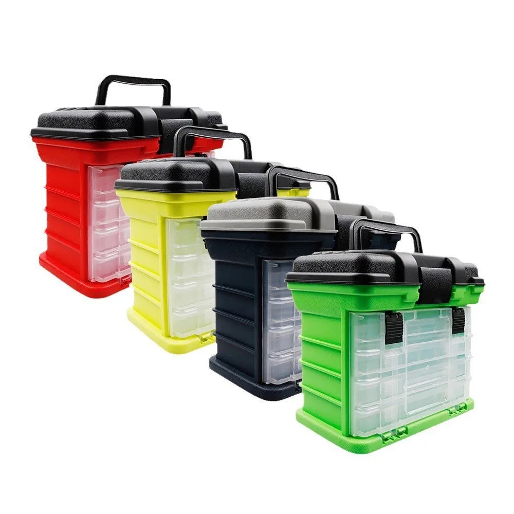 High Quality Multifunctional Tackle Boxes Big Size 27*17*26CM Multi-Layer Fish Lures for Lake River and Stream MegaBDM