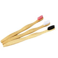 Factory Direct Eco-Friendly Natural Bamboo Toothbrush Multi-Function Thick Wave Handle with Soft Nylon Bristles