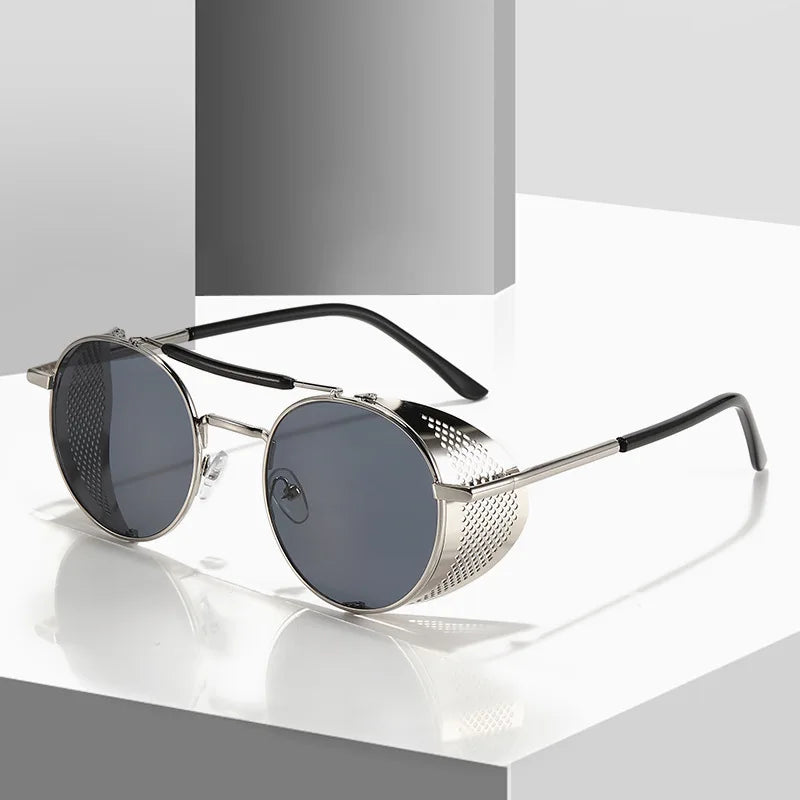 Sunglasses Wholesale Custom Woman Man Sunglasses Round Retro Glasses Luxury China Classic Metal Women Over Glasses Sunglasses