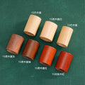13mm 15mm Round Natural Bamboo Wood Screw Cap Perfume Cap for Essential Oil Bottles Bayonet Cover in Stock