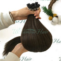 U Glamour Hair Raw Wholesale Remy Natural Hair Human Double Drawn Russian I Tip Hair Extensions