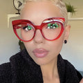 9620 Trend Oversized Anti Blue Light Glasses Frame 2023 New Personality Cat Eye Women Computer Optical Eyeglasses Frames