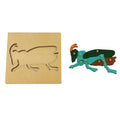 BO022 Kids Wooden Mantis Puzzle Montessori Equipment Early Learning Educational Intelligence Toy